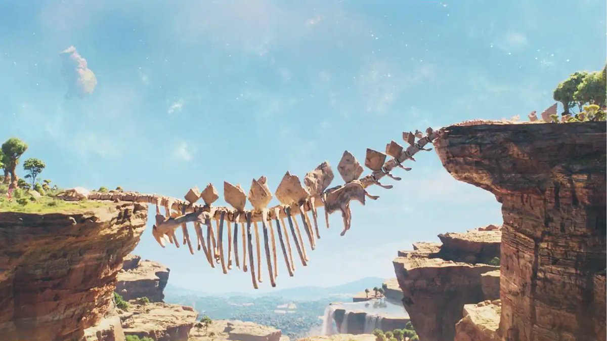 AthaellYTBR's tweet photo. Novas imagens encontradas no site "Portal Celeste", feito para promover Super Mario Galaxy: O Filme.

Mostram a Cascata do Fóssil, uma referência clara ao Reino das Cataratas de Mario Odyssey.

#Nintendo https://t.co/AdydQuACiQ