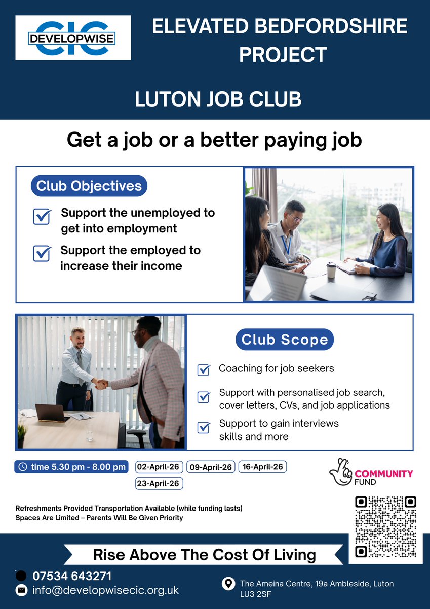 DevelopwiseCIC's tweet photo. 🎥 Real stories. Real results.
Getrude shares how our Business Club helped her grow confidence, build skills, and increase her income 💪✨
📍 More Job Club &amp; Business Club sessions coming to Luton!
🙏 Our project was made possible thanks to #NationalLottery players https://t.co/DonvF5Ak27