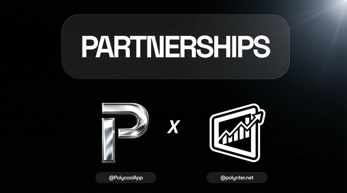 PolycoolApp's tweet photo. PARTNERSHIP ANNOUNCEMENT

@PolycoolApp × @polynternet & @polydao 

We’re excited to partner with Polynter, one of the most ambitious analytics dashboards built for the @Polymarket ecosystem

Polynter helps traders:
> Discover top traders and wallets
> Explore thousands of active markets
> Track ecosystem stats and analytics
> Navigate markets through advanced dashboards

Now when you discover a trader on Polynter, you can copytrade them instantly via Polycool.

Analytics meets execution.
Thanks @polynternet & @polydao