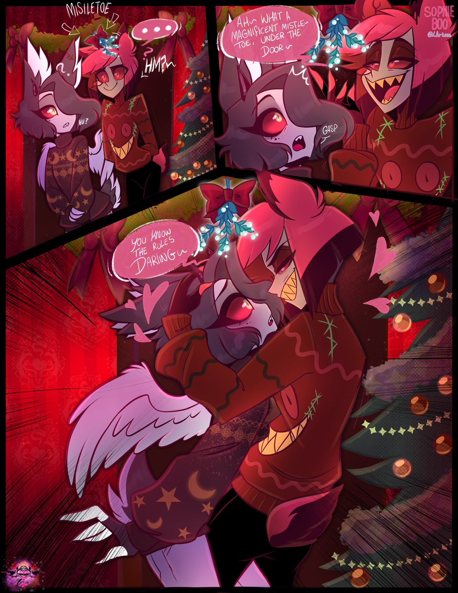 LArtsss's tweet photo. CHRISTMAS~mistletoe with alastor💋

Ych commission for @KaijuAnomaly 

Art by me 

 #HHOC #HazbinHotelOC #Alastor #Ocxcanon #radiodemon #HazbinHotelAlastor #HazbinHotelFanart #HazbinHotel #hazbinhotelseason2 #hazbinhotelYCH #ych #hazbinhotelChristmas https://t.co/f59mmZg2wl