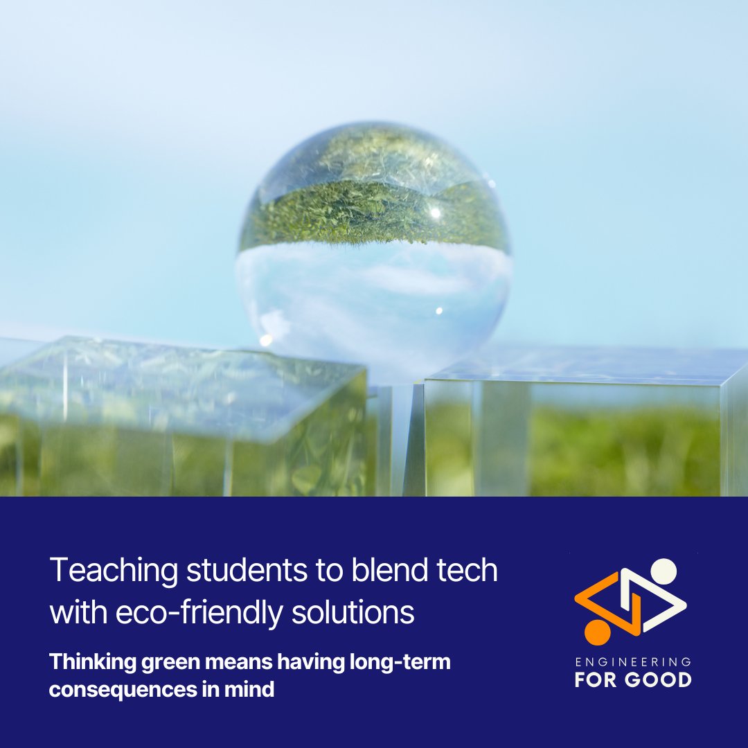 ENGood2023's tweet photo. The Engineering for Good programs teach students to blend tech with eco-friendly solutions. What's your green engineering idea? Feel free to share ๐ท๏ธ #EngineeringForGood #ErasmusPlus #SustainableTech https://t.co/wVfFgs3752