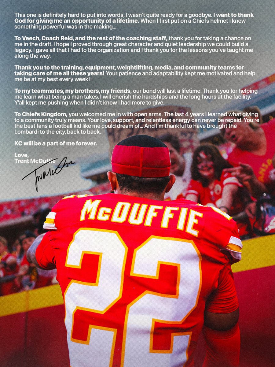 Trent McDuffie tweet media