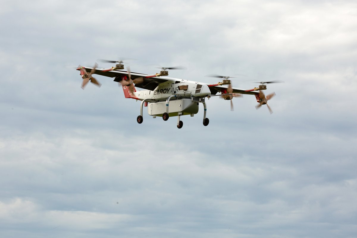 elroyair's tweet photo. Elroy Air was selected by  @USDOT for the eVTOL Integration Pilot Program. We’ll work alongside  @Bristow_Group to put Chaparral to work delivering cargo in and around the Gulf area &amp; to energy industry locations in Louisiana, Texas, and Mississippi. https://t.co/sl37DMSIjM https://t.co/T1d8peG3A6