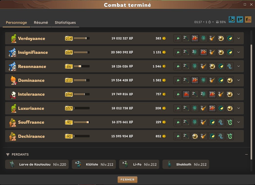 DofusDeplai's tweet photo. Récap du jour : 100 DJ Koutoulou 

Meilleur temps : 1 min 04
Donjon entier en 5/6 min 

600 Ailes au total, on prend, je met quelques screens et les stuffs demain sur mon discord (disponible direct sur twitch : !discord)

Merci à tous, on se retrouve demain 👀

Twitch en bio https://t.co/c4QktJRQ01