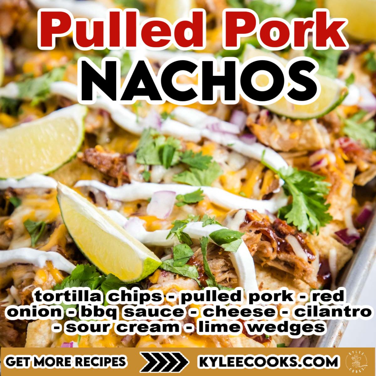 kyleecooks's tweet image. A fabulous appetizer or snack, these Pulled Pork Nachos are super easy to make and a total crowd-pleaser.  Make them for a party, make them for game day, make them for dinner. Just make them! #nachos #pulledpork #appetizer #snack #kyleecooks kyleecooks.com/pulled-pork-na…