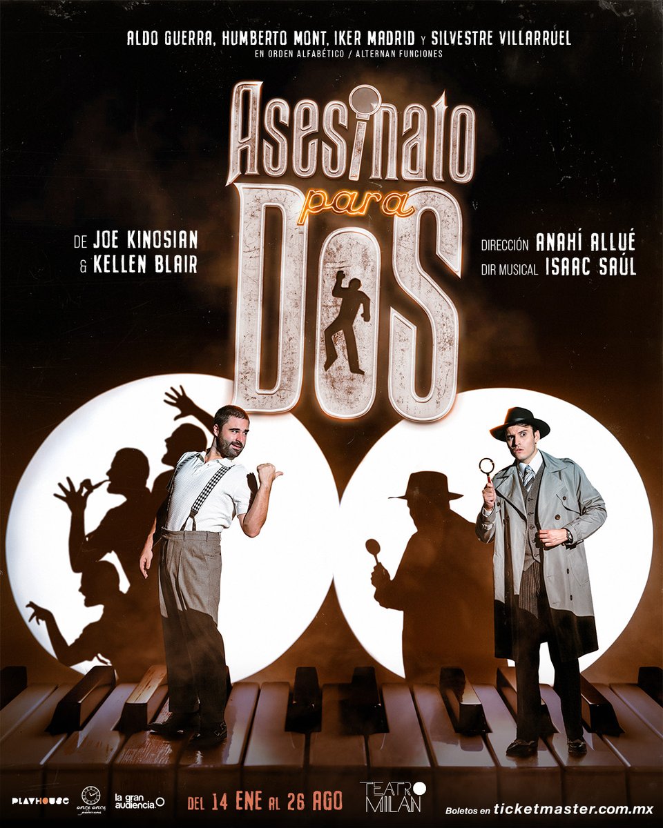 👀 Dale emoción a tu miércoles. #AsesinatoParaDos

📅 Miércoles 8:45p.m.
🎭 Teatro Milán
🎟️ Taquilla y bit.ly/3MP8kAn