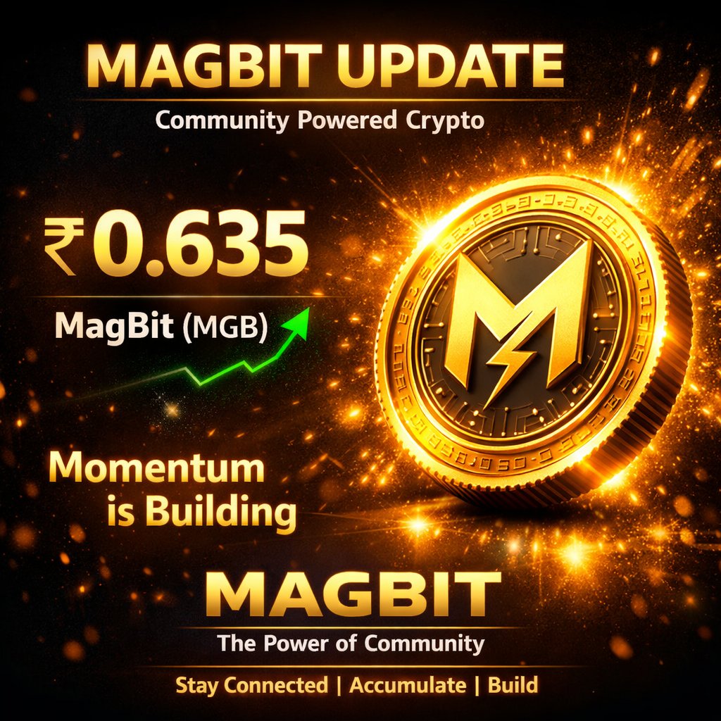 MagBit_Coin's tweet photo. 🚀 MagBit Update
MagBit (MGB) is now at ₹0.635
The community keeps growing.
Liquidity keeps strengthening.
Momentum keeps building.
This is just the beginning.
⚡ Power of Community
⚡ Built for the ecosystem
#MagBit #MGB #CryptoCommunity #Web3 https://t.co/yeSnWEtebA