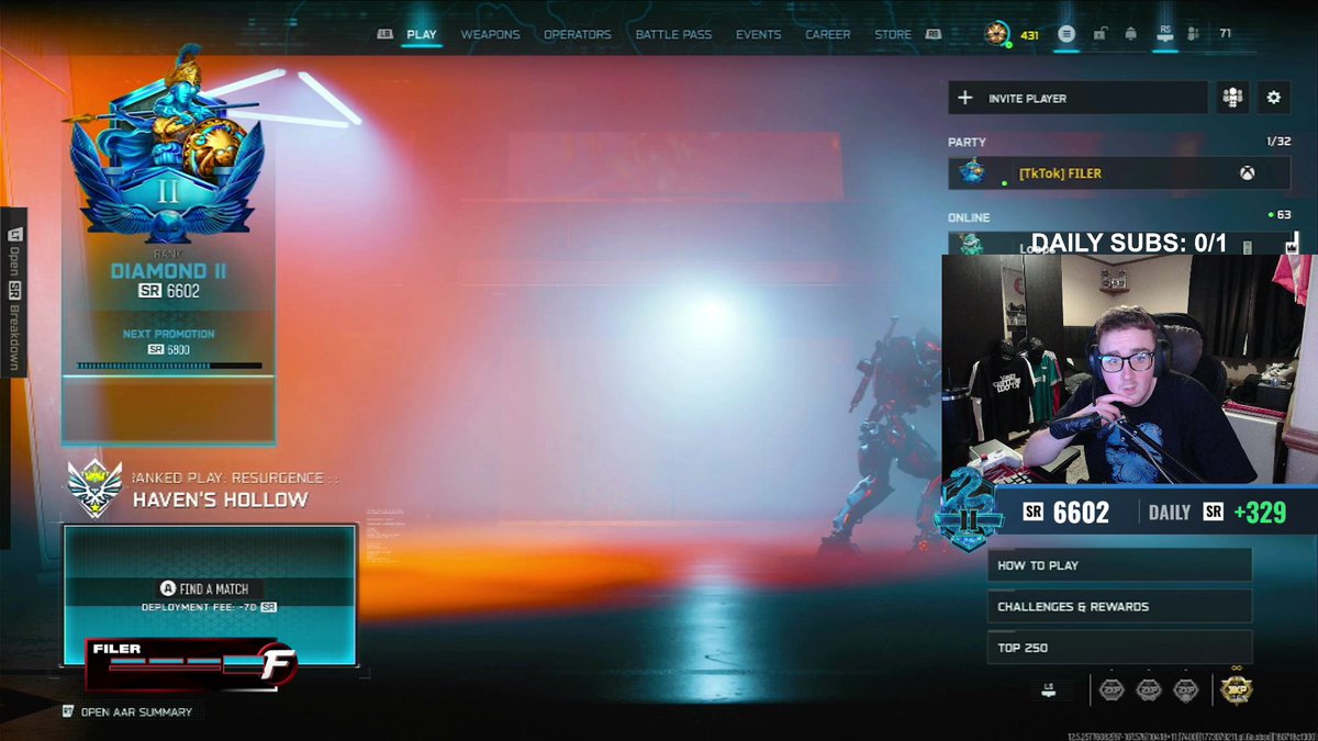 FilerPlays's tweet image. Good and bad games tonight. We go again tomorrow! #CallofDuty #WarzoneRanked #Warzone #Gaming