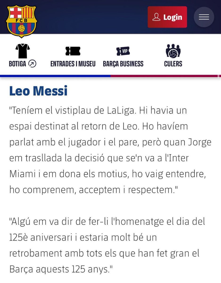 Actualité - Barça tweet media