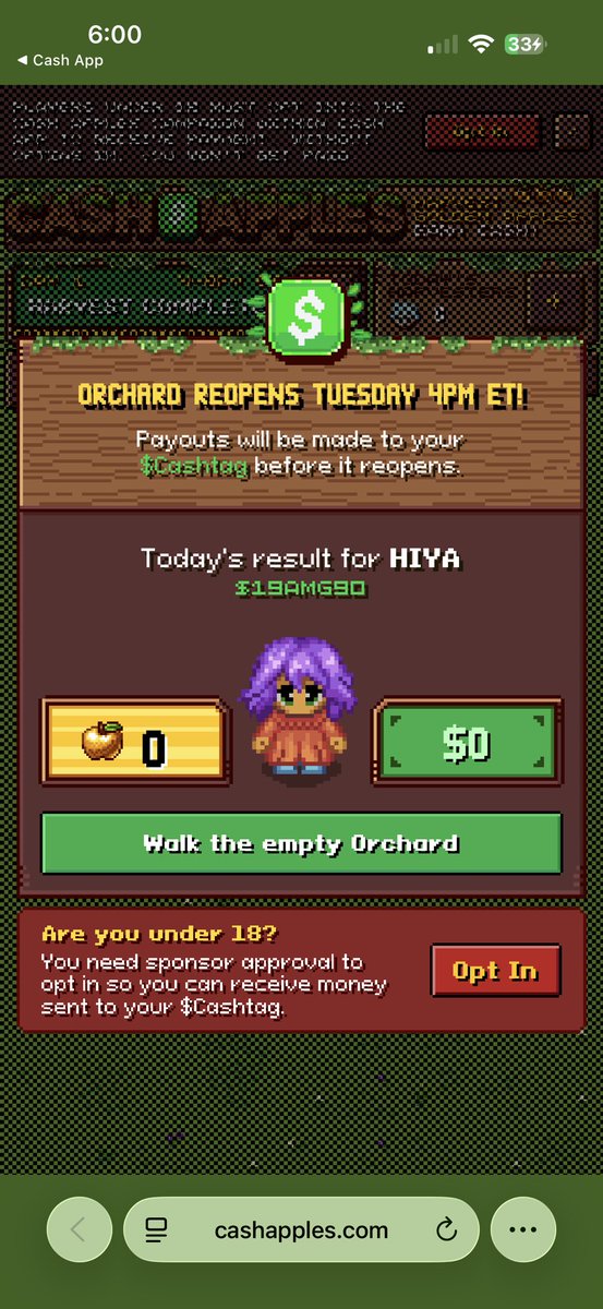 MissGryce's tweet photo. @CashApp Ok cause it confirmed I was opted in since 4:54p also it says free plays until 4p-8p and kicked everyone off at 6p and before that it says the play was until 9p today thought. So confusing. I’m not sure this is worth it nor my desperation, effort, time or my frustration lmfao 🤦🏾‍♀️ https://t.co/k7SYolv8YG