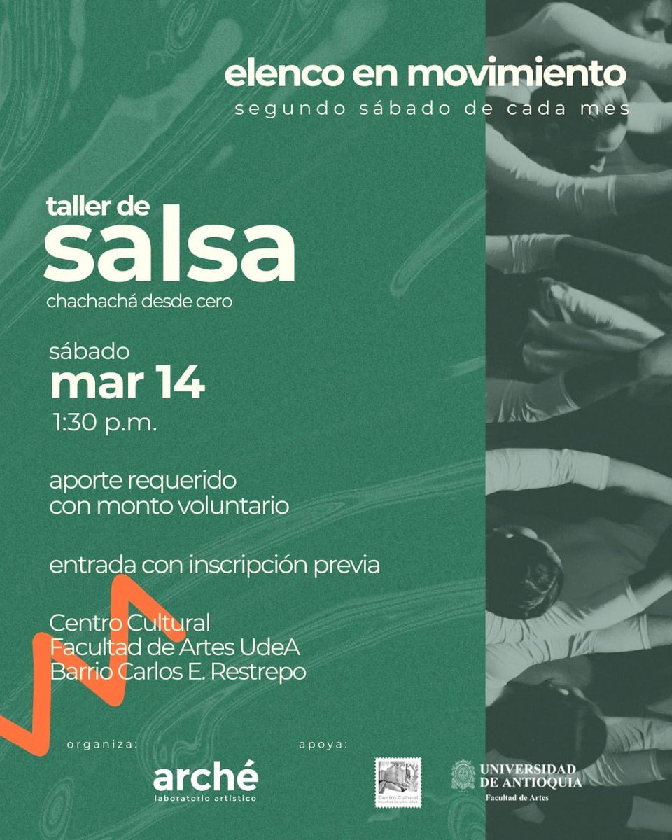 ccultural_artes's tweet photo. 🕺💃🥁 ¡Comienza la programación de Elenco en Movimiento explorando el ritmo del cha cha chá! 

¡Ven a bailar con nosotros, te esperamos!

🔗 Inscríbete aquí:
https://t.co/fDs8FVdZ7i https://t.co/YPkJDUnsD6