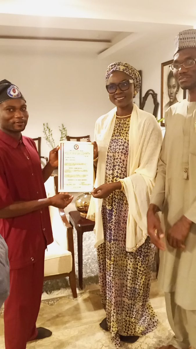 OYTOfficialPage's tweet photo. BREAKING NEWS

Hon. Dr. Jamila Bio Ibrahim Officially Receives Appointment as National Grand Matron of ONE YOUTH FOR TINUBU (OYT)

Hon. Dr. Jamila Bio Ibrahim, Immediate Past Minister of Youth Development and former Senior Special Assistant (SSA) to the Governor of Kwara State. https://t.co/SW2dbzGnJc