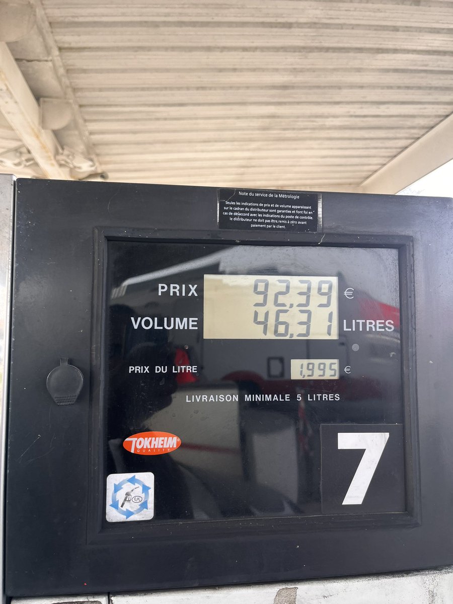 Je suis nul en maths à 3€ le Litre je paye combien