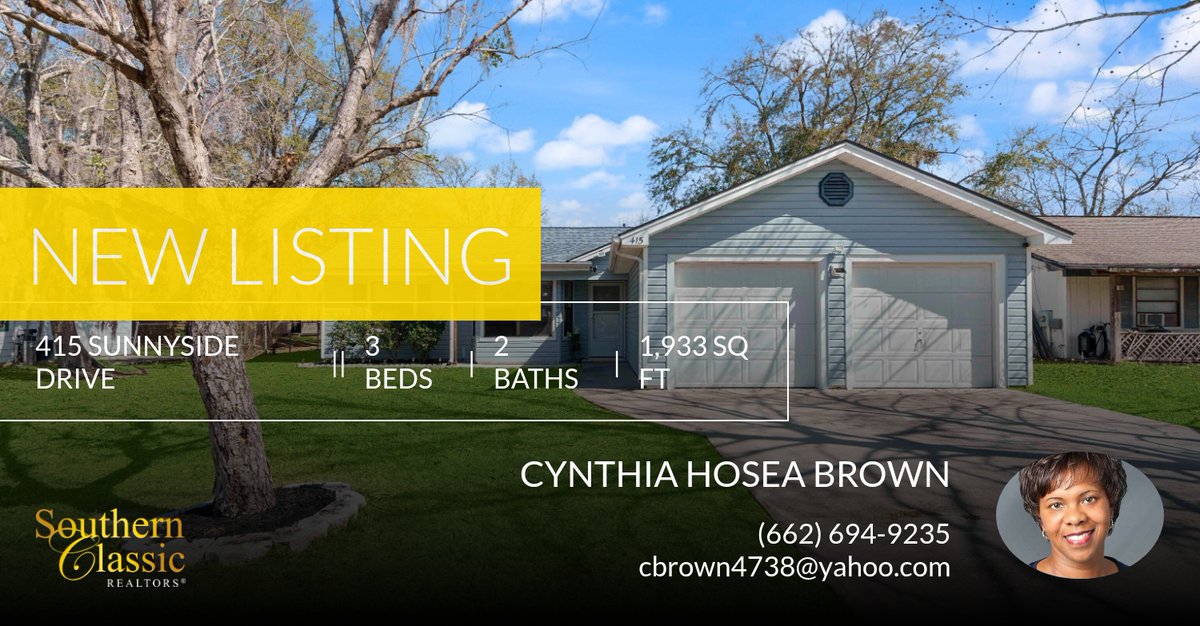 cbrown4738's tweet photo. 📍 New Listing 📍 Take a look at this fantastic new property that just hit the market located at 415 Sunnyside Drive in Saint Marys. Reach out here or at (662) 694-9235 for more information https://t.co/6JVActgyIu https://t.co/6zgxT7yNLh