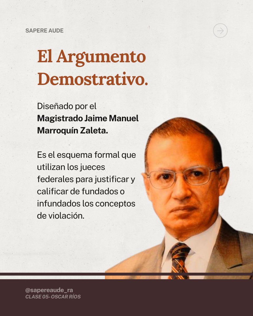 SapereAude_RA's tweet photo. El “Argumento Marroquín” es un estándar en la judicatura federal para resolver conceptos de violación.⚖️
Conocer su estructura ayuda a plantear agravios con rigor lógico.
@oscar_leonard 
¿Lo utilizas al litigar?

#Amparo #ArgumentacionJuridica #SapereAude https://t.co/K3PPdWLJDl