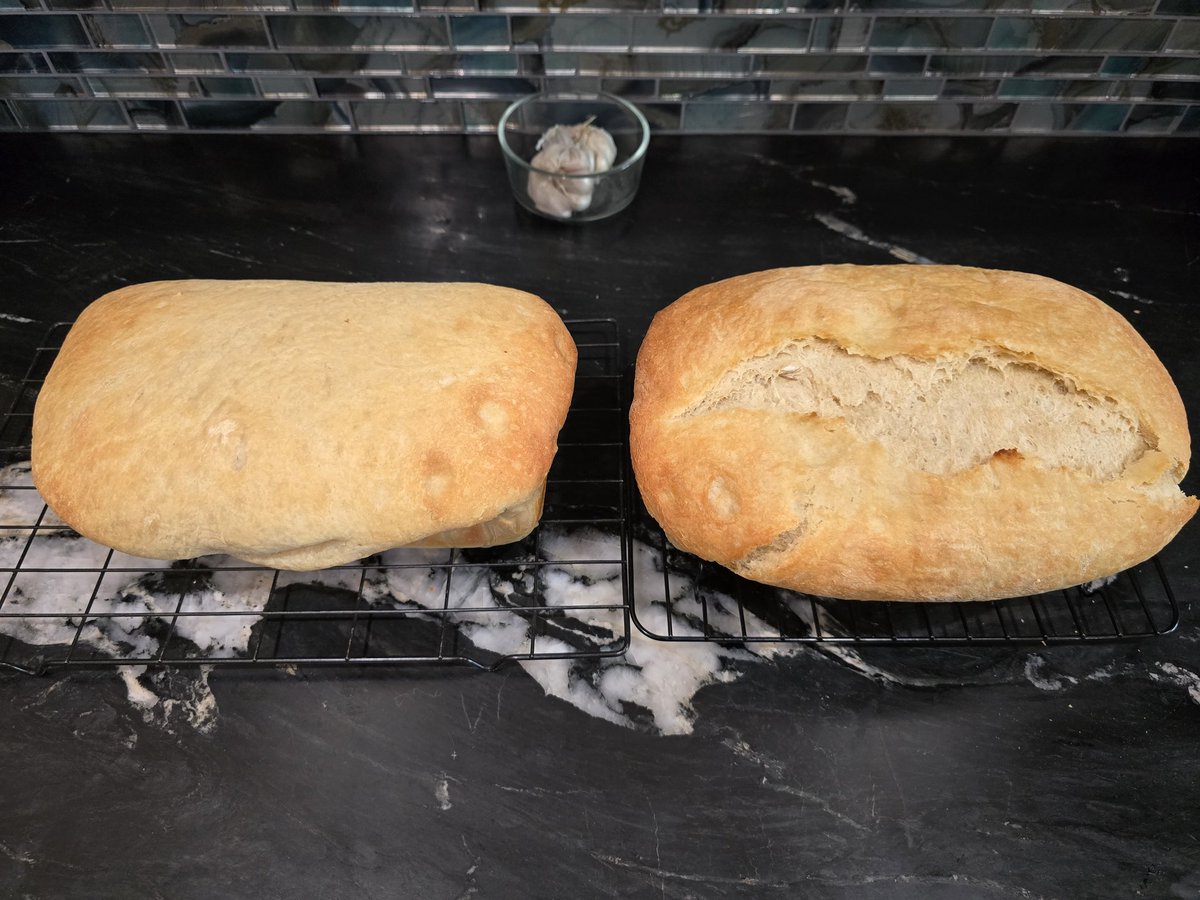 Johnnypatriot26's tweet image. While the world is coming to an end based on all the liberal freaking out just remember

Fresh bread smells and tastes so good it could create world peace 🤗

2 loafs today and I butter topped them before the oven. #HomemadeBread #Bread