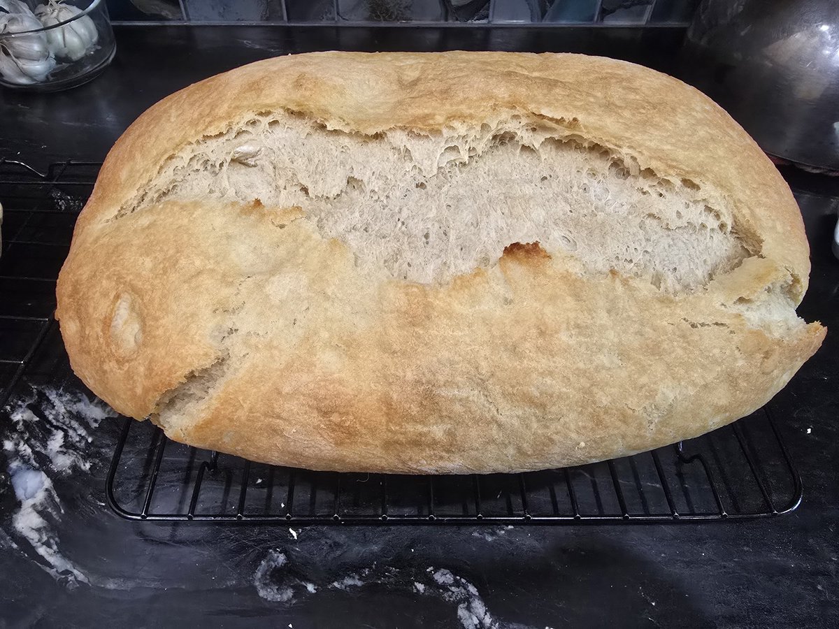 Johnnypatriot26's tweet image. While the world is coming to an end based on all the liberal freaking out just remember

Fresh bread smells and tastes so good it could create world peace 🤗

2 loafs today and I butter topped them before the oven. #HomemadeBread #Bread