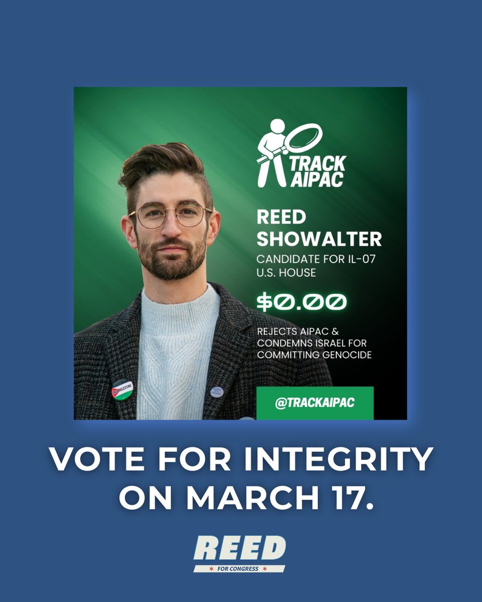 reed_showalter's tweet image. You deserve representation with moral clarity and unwavering values. I will always put the interests of the people above those of giant corporations and foreign governments, but my opponents can’t say the same. #chicago #progressive #il07