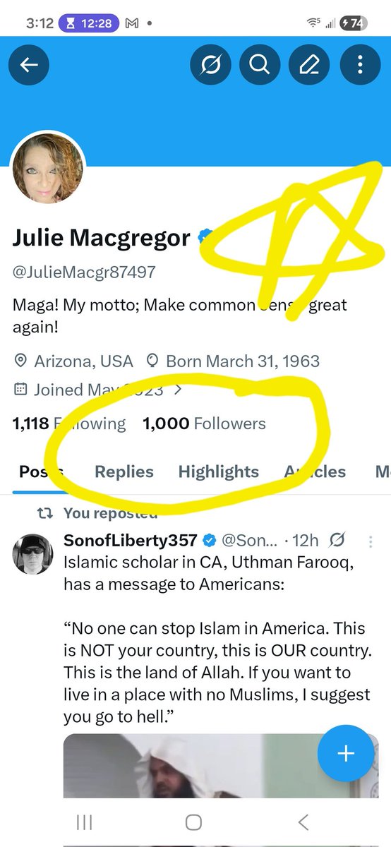 Thank you Patriots! Reached 1000 before my birthday! Ya'll are amazing and I'm blessed!