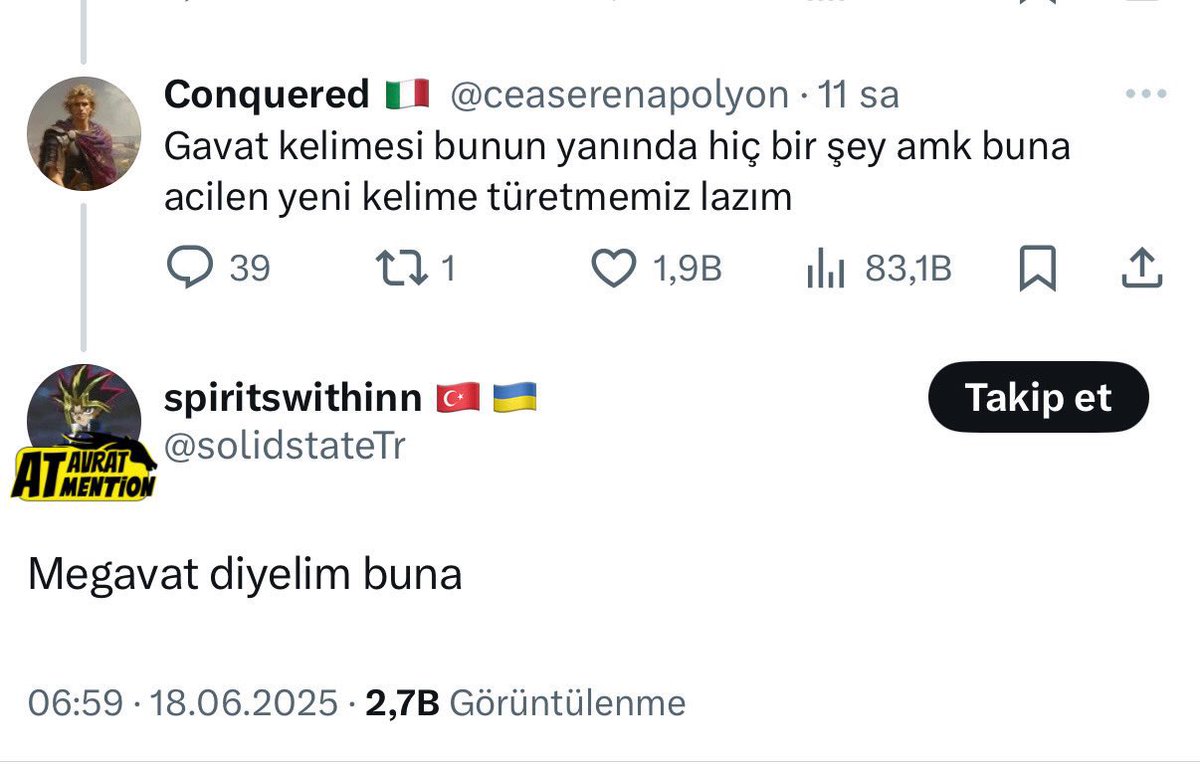 At, Avrat, Mention tweet media