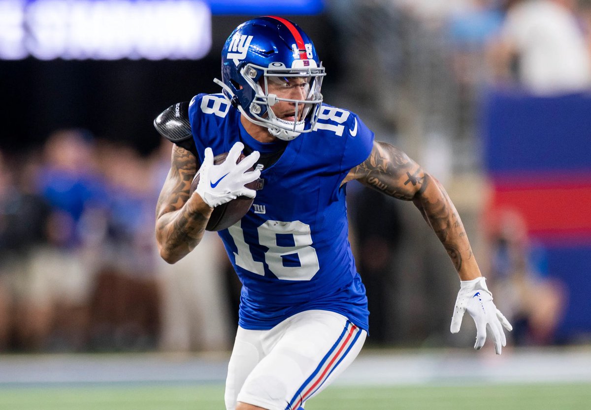 SleeperGiants's tweet photo. The Giants are re-signing WR Isaiah Hodgins to a one-year deal, per @Schultz_Report. https://t.co/t48BH8fqdw