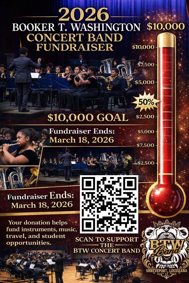 ilovebtwband's tweet image. THE BOOKER T. WASHINGTON CONCERT BAND IS GETTING READY TO PERFORM AT A PLETHORA OF FESTIVALS IN MARCH AND WILL BE TAKING A COLLEGE TOUR IN THE PROCESS
WE NEED YOUR SUPPORT! 
Donation Link:  raise.snap.app/donate/booker-…

#BTWBand #NumberOneSecondToNone