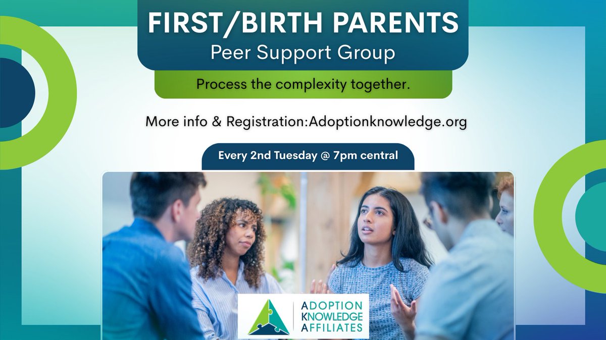 aka_tx's tweet photo. Birth/First Parent Peer Support Group meets Tuesday, March 10th at 7pm CST. 

Theme: Herstories, Histories, and Hidden Stories.
Register on Eventbrite.

#aka #birthmom #birthdad #supportgroup https://t.co/IOzurSkSJU