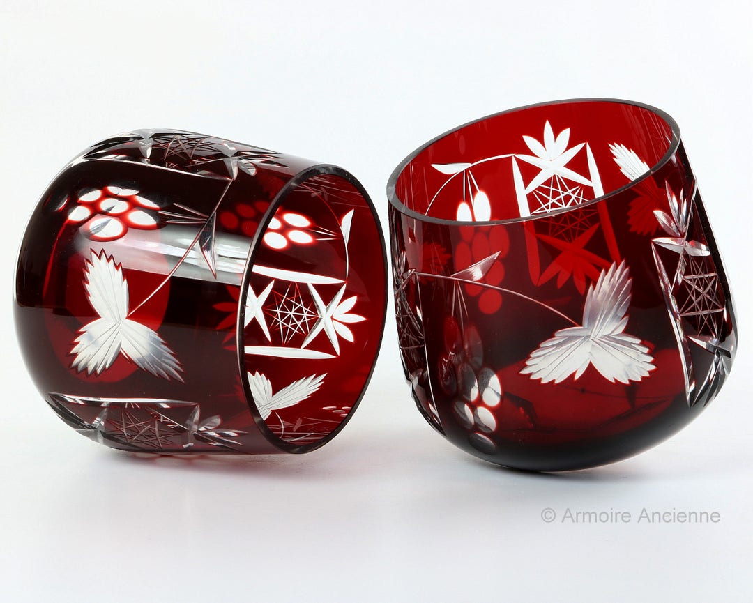 ArmoireAncienne's tweet photo. Ruby Crystal TUMBLERS - Grapes Cut | Set of 2 by ArmoireAncienne https://t.co/WkWg1pvmTF #RubyCrystal #VintageGlassware #CrystalTumblers #HandmadeDesign #MidCenturyModern https://t.co/7cVp9YeQW1