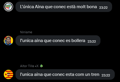 <a href="/Punt_X/">Punt Equis🍐🕊️</a> <a href="/Montalvisme/">GxlDe433uesa_ 🫡</a> <a href="/keyeassist/">Keye Resist🪖</a> <a href="/AssistdeMarin_7/">DaniMarininisme🍐🐌(URVersion)</a> <a href="/CanastaDeMadsen/">CanastaDeMadsen🪖</a> <a href="/TripledeWalden/">Τriple de Walden🍐</a> <a href="/433uesa_/">433.Ⓤesa 👓👓👓👓👓👓👓</a> <a href="/Quadrisme/">Quadrisme</a> <a href="/CalBOZIC/">CalBozic</a> <a href="/WaldenCore/">Walden Bordeus🪖</a> <a href="/GitanoDeLleida/">GitanoDeLleida</a> <a href="/bonpreuhools/">BonPreuHooligans</a> <a href="/GxlDeDieginho/">GxlDeAleixLeón 🦁 🐌 (3ra RFEF)</a> <a href="/grok/">Grok</a> <a href="/encuentreta/">Encuentreta</a> <a href="/fandervuurst/">fandezoriks</a> <a href="/ElnasdOkoye/">Elnasd’Okoye</a> <a href="/templevermell/">Arquitecte del Nou Congost</a> <a href="/futtlleida/">futtlleida</a> <a href="/Becerrisme/">Becerrista</a> <a href="/esplugacalbisme/">EsplugaCalbisme</a> <a href="/GxlDeJaimeMata_/">GxlDeJaimeMata (Chuli come to Lleida)</a> <a href="/acorey_cat/">Anthony Sànchez 🏴󠁧󠁢󠁥󠁮󠁧󠁿</a> <a href="/elonmusk/">Elon Musk</a> <a href="/gork/">gork</a> <a href="/XEspana/">X España</a> la dualitat del home