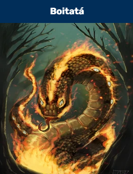 thaisavarez's tweet photo. The Boitatá is a creature from Brazilian folklore described as a giant fire serpent. According to legend, it protects the forests and punishes those who start fires or harm nature.       

Theme: Mythological
#StyleOfThieves #SeaOfThieves
@SeaOfThieves https://t.co/D8E5wpuqBQ