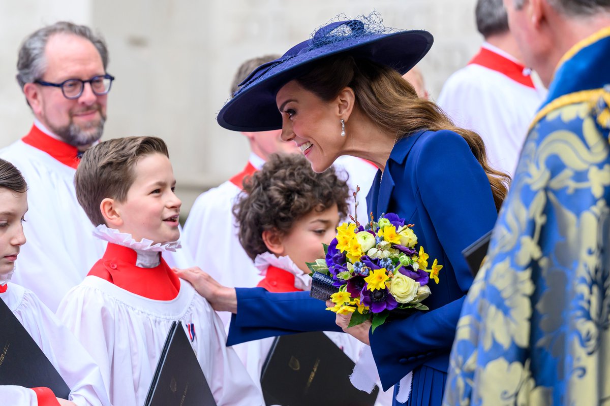 royalfocus1's tweet image. Members of the Royal Family depart Westminster Abbey after the 2026 Commonwealth Service #CommonwealthService #WestminsterAbbey #KingCharles #PrinceandPrincessofWales