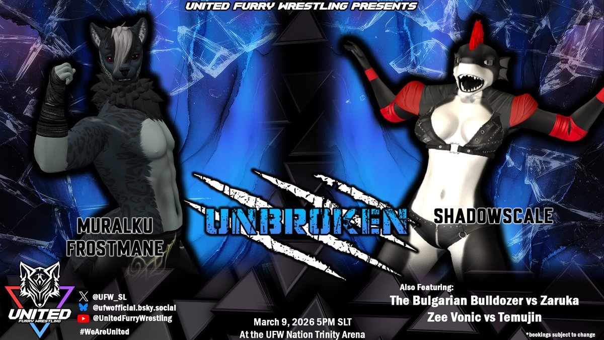 United Furry Wrestling tweet media