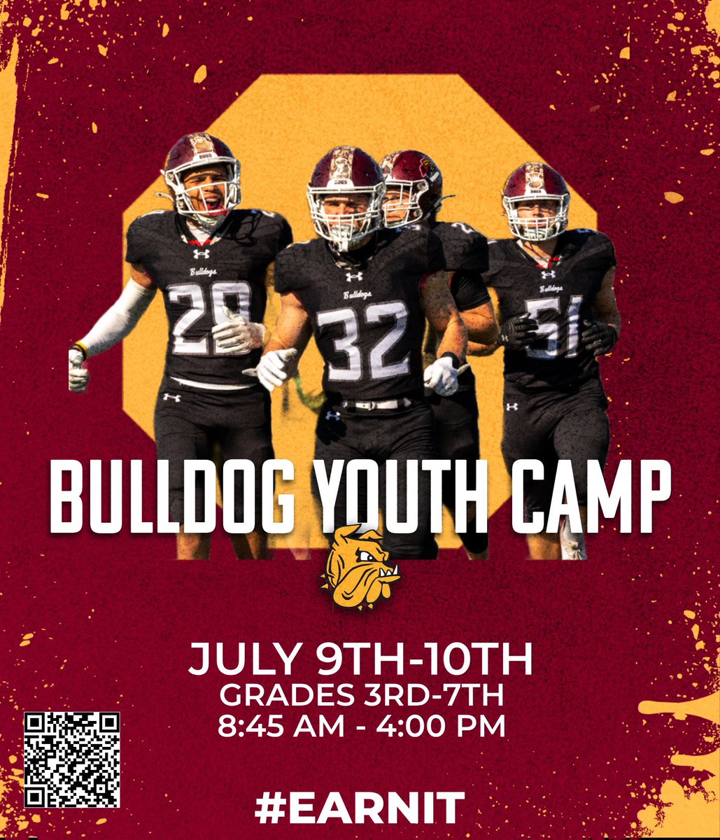 UMD_Football's tweet image. Youth Camp‼️

Our favorite camp of the summer! 

Can’t wait to spend July 9th and 10th with some future Dogs!

🔗: bulldogsfootballcamps.totalcamps.com/shop/product/5…

#GoDogs | #EarnIt
