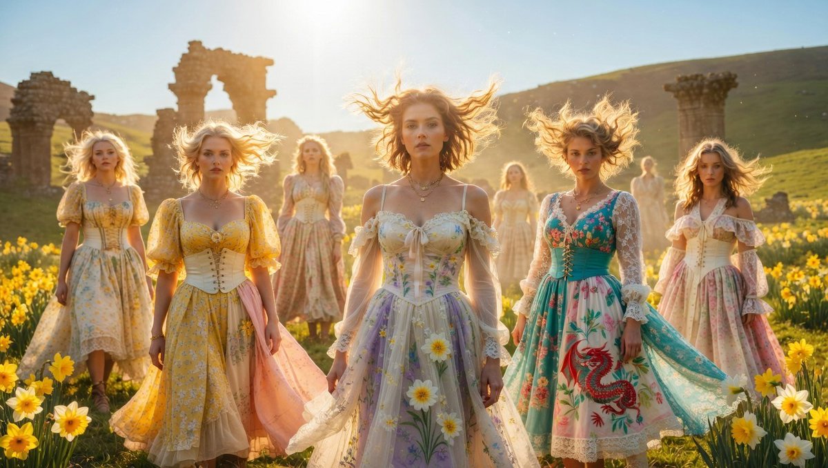 merchedbeca's tweet image. Spring Rebellion is here, Daffodils blooming fierce, dragons roaring in lace &amp;amp; tartan rebirth—aquamarine glow, violet fire, Welsh power. Reclaim your unapologetic heritage this season. Wear Your Heritage, Own Your Power! merchedbeca.com #MerchedBeca #SpringRebellion