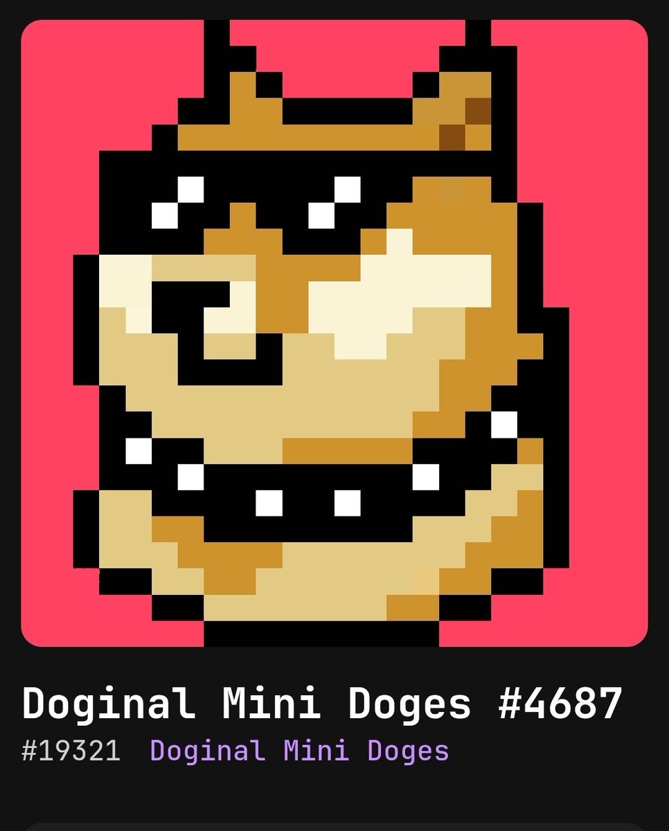 Y3X144's tweet photo. @dogecoin #Doginals #DRC20 @minidogeart @verycartel https://t.co/WQVtJBRcbo