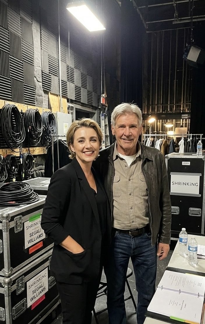 SarahJensenLA's tweet photo. Legacy isn’t just about the roles you play; it’s about the people you inspire. 🛡️ Spent some time today discussing the 2027 vision for the Ford Office. Even after all these years, his focus on the craft and the community never wavers. 🗽📽️ #HarrisonFord #LegacyManagement #JensenWard #WorkingActor #shrinking #AppleTv