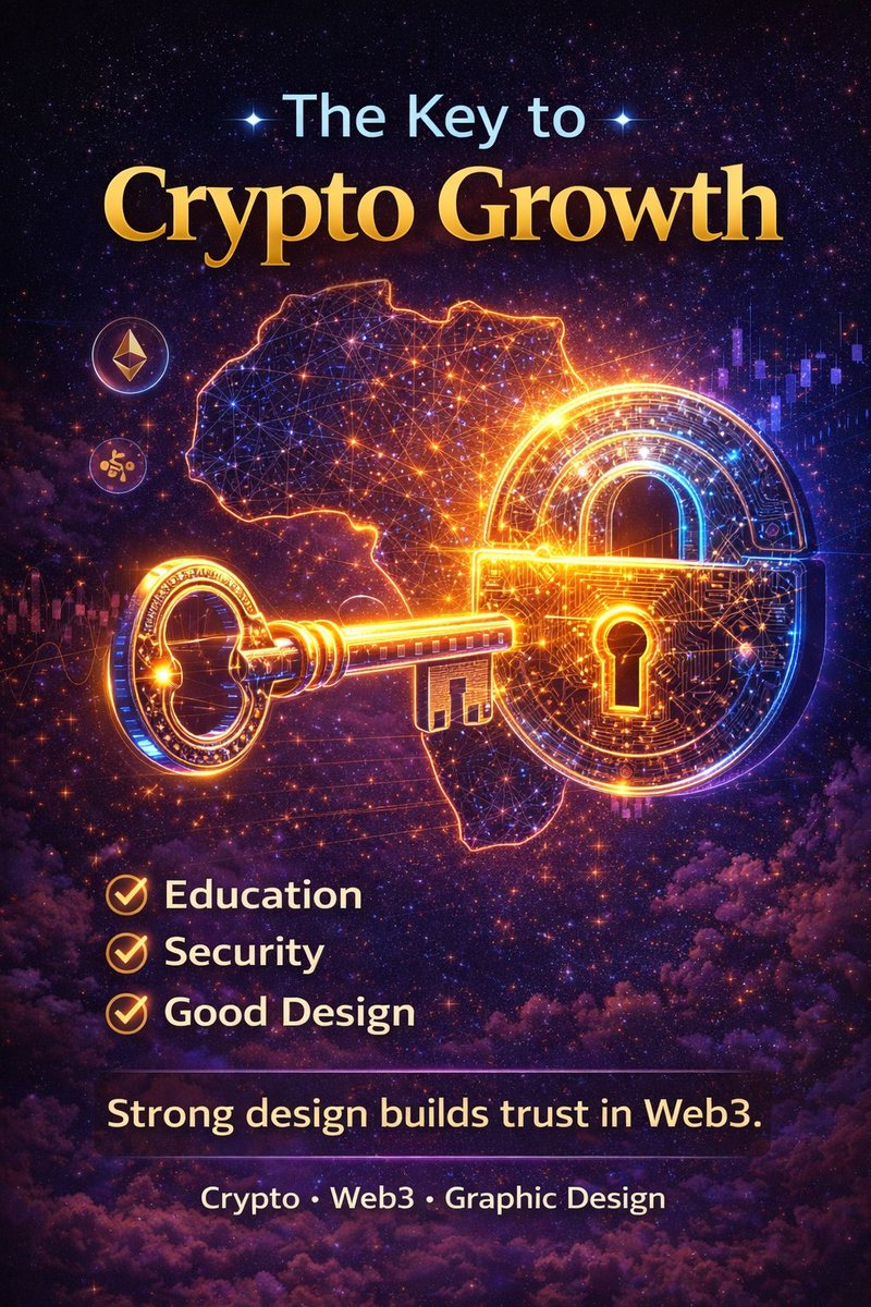 preshjay000's tweet photo. Design is not decoration.
In crypto, good design builds trust. 🔑
From Africa to the world, we can make crypto simple, clear, and powerful.
My mission: help projects communicate through visuals and grow adoption. 🌍
#CryptoAfrica #Web3Design #BlockchainDesign #DesignMatters #Buil https://t.co/m9koKaYYsF