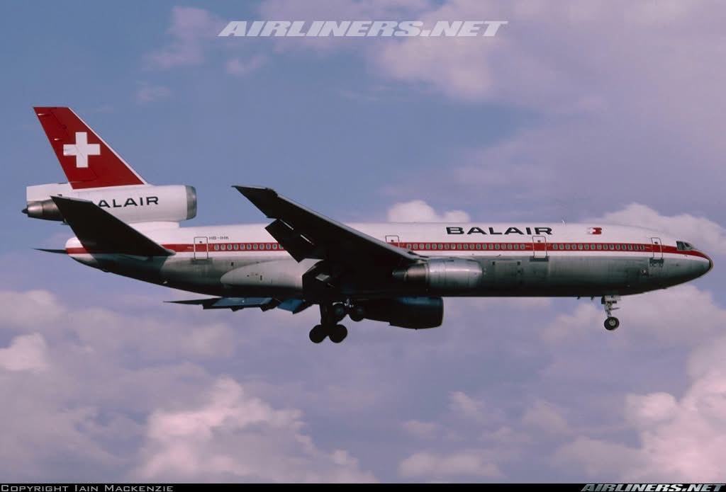n194at's tweet photo. Balair
Douglas DC-10-30 HB-IHK
ZRH/LSZH Zurich Airport
August 24, 1984
Photo credit Ian Mackenzie
#AvGeek #Airline #Aviation #AvGeeks #Douglas #DC10 #ZRH #Zurich @zrh_airport #Balair🇨🇭 https://t.co/nzNKw8Ue4R