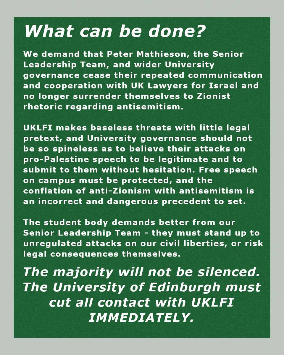 Edinburgh Justice for Palestine tweet media