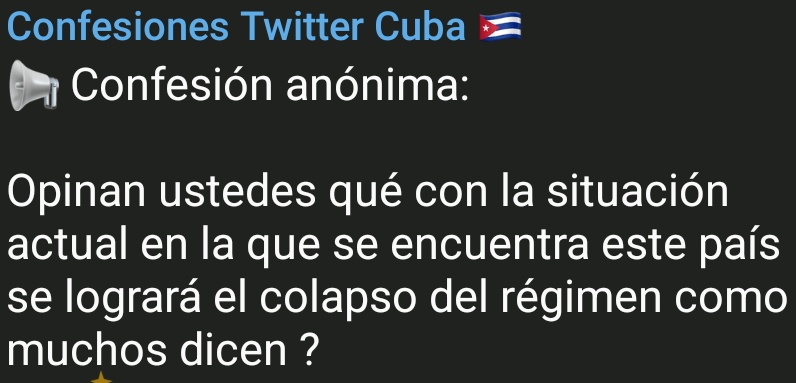 Confesiones Tuitel Cuba  tweet media