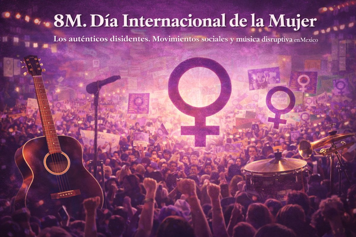 ciesas's tweet photo. 🎸 #TlacuachesEléctricos reúne las voces de mujeres que han sostenido la lucha feminista dentro de la música.
Te invitamos a ver el cortometraje «8M. Día Internacional de la mujer». 👉https://t.co/HP73fYl44r https://t.co/K1gWiXuOUH