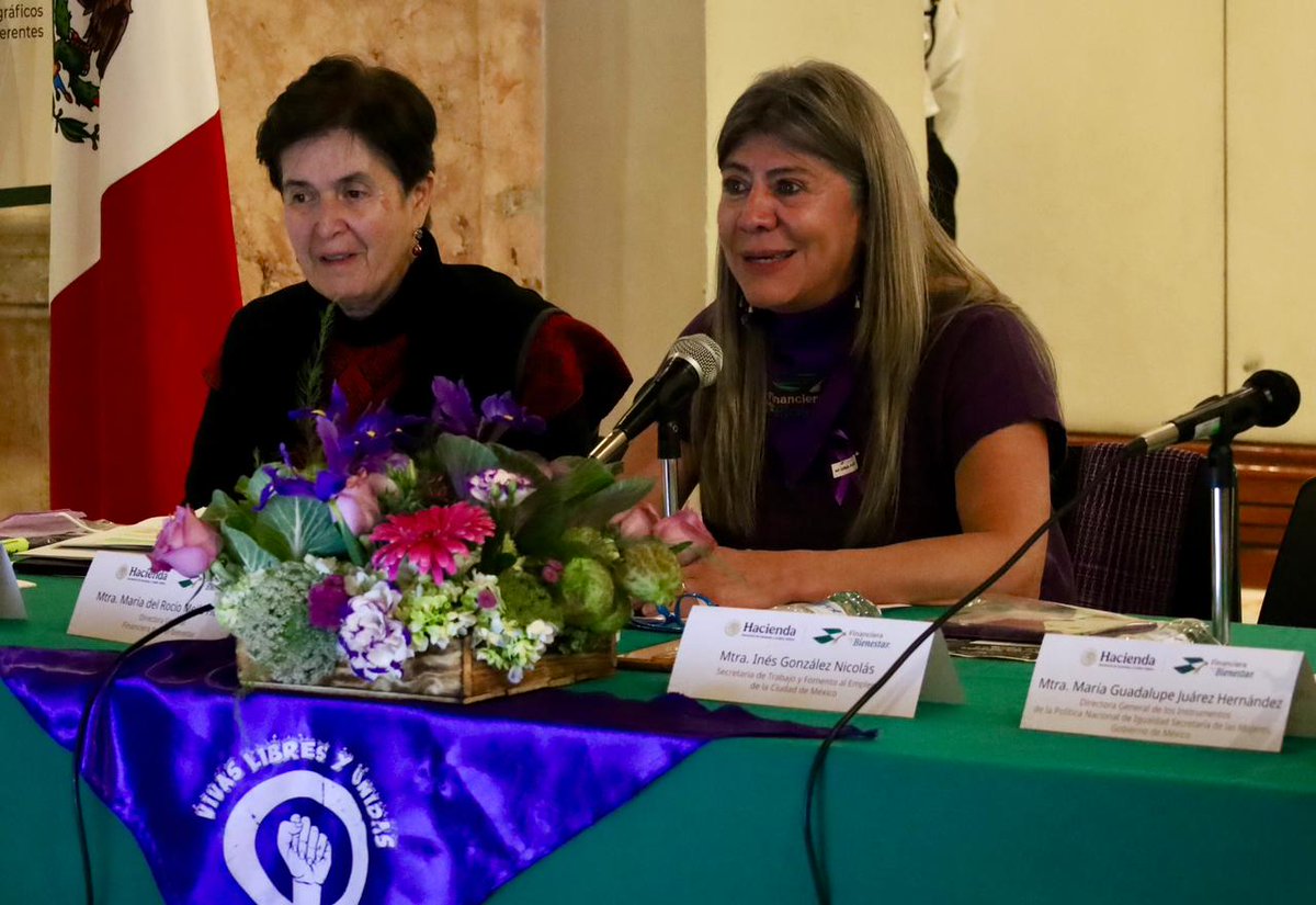 FinabienMex's tweet photo. La Directora General de #FINABIEN, Rocío Mejía Flores, inauguró el foro “Igualdad sustantiva para las mujeres en el mundo laboral”, realizado en el @museotelegrafo, en el marco del Día Internacional de las Mujeres. 💜

Durante su participación, destacó que la inclusión financiera es una herramienta fundamental para cerrar brechas de género y fortalecer la autonomía económica de las mujeres, mediante el acceso al ahorro, al crédito y a servicios financieros. ✨

En ese contexto, retomó palabras del secretario de @Hacienda_Mexico, @Edgar_Amador_Z, al señalar que avanzar hacia la igualdad de género no debe entenderse como un gasto, sino como una inversión para el desarrollo, la cohesión social y el bienestar colectivo, particularmente cuando se impulsa el acceso de las mujeres al ahorro, al crédito productivo y a servicios financieros.

En el encuentro también participaron María Guadalupe Juárez Hernández, Directora General de los Instrumentos de la Política Nacional de Igualdad de la Secretaria de las @mujeresgobmx del @GobiernoMX; María Dolores González Saravia, Titular de la Comisión de Derechos Humanos de la Ciudad de México; e Inés González Nicolás, titular de la Secretaría del Trabajo y Fomento al Empleo de la Ciudad de México. 😁

Con espacios de diálogo como este, FINABIEN reafirma su compromiso con la igualdad, la inclusión financiera y el bienestar de las mujeres en México. 💜

@CDHCMX
@TrabajoCDMX