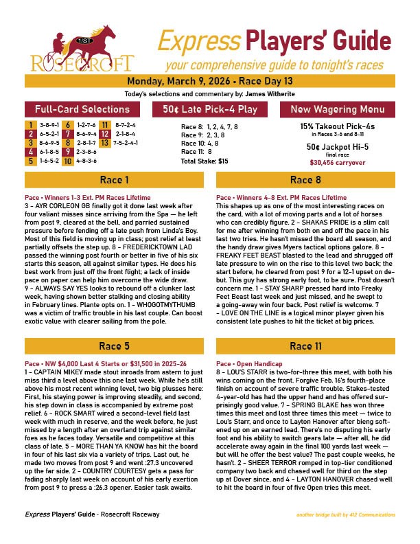 Rosecroft Raceway tweet media