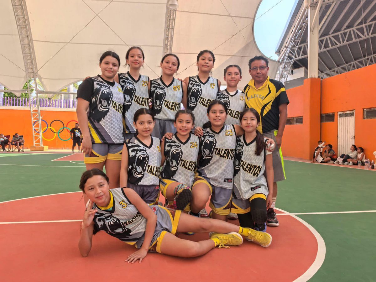 En el básquetbol infantil, Oaxaca se impone 39 vs 03 Estado de México.