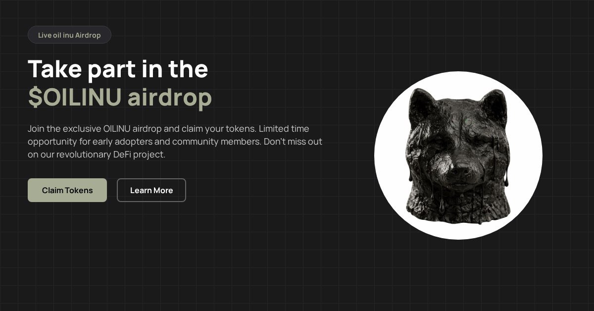 Pikachau6's tweet photo. BREAKING: $OILINU DROP LIVE!
Exclusive drop only for community holders
First come, first served — claim now before it's gone!

https://t.co/Nlz1uQDaDS https://t.co/S4n7xwslrQ