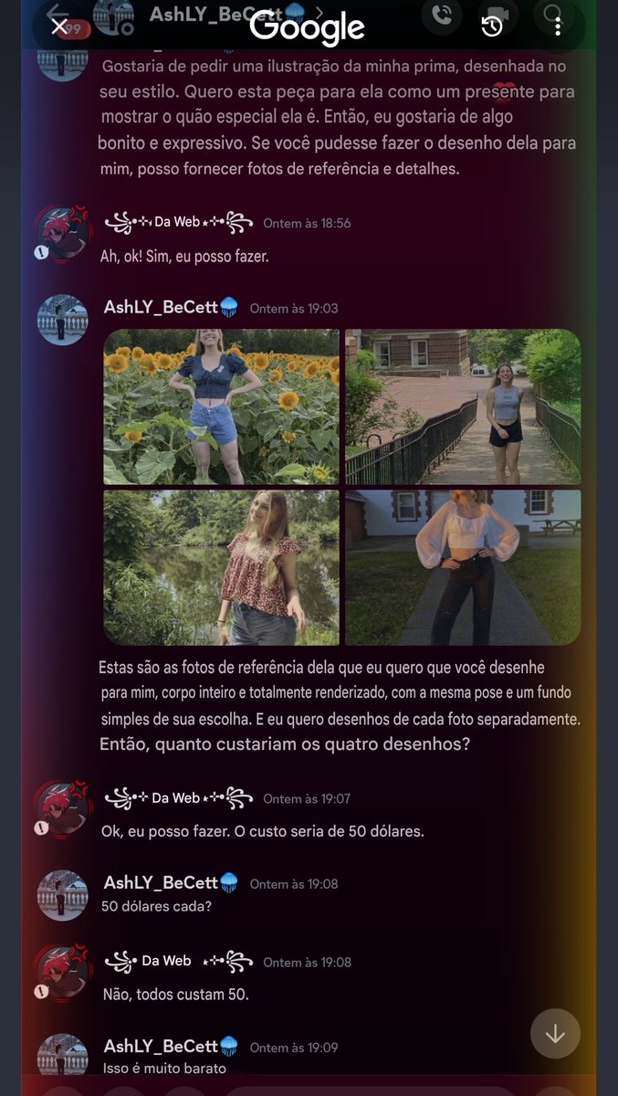 PietraWeber12's tweet photo. 🇧🇷
Mano..
Não entendo porque alguém iria querer me enganar, estou postando desde 2020, e as pessoas chegam e querem me enganar dizendo que querem 4 desenhos... Fico triste com isso.. é a minha forma de ganhar dinheiro para ajudar meus pais e pessoas que vêm e tentam me da golpe.. https://t.co/LT1CsnMyFb
