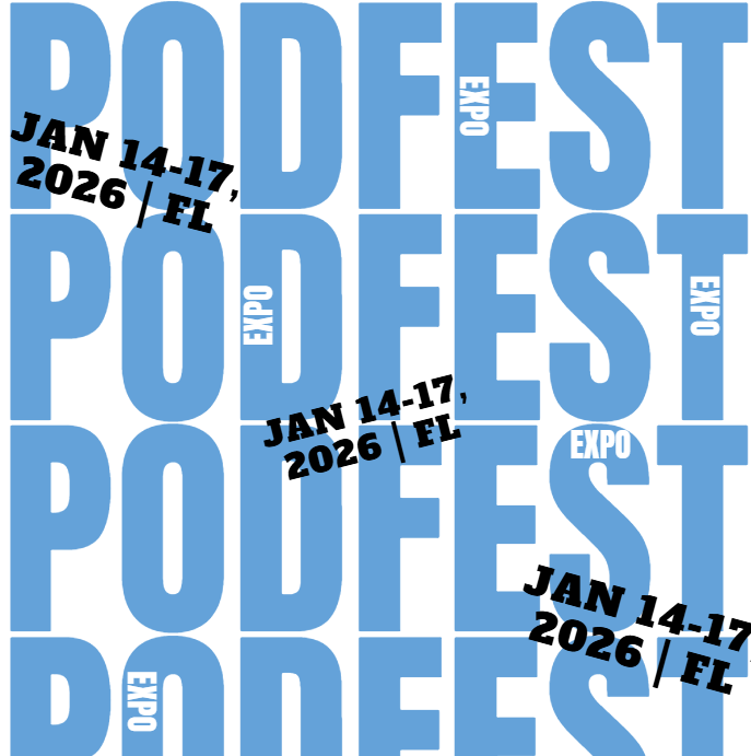 podfestexpo's tweet photo. PODFEST 🎙️
EXPO 🤝
JAN 14-17, 2027 🗓️
#podfest #podfestexpo #podcast #podcasting #event #convention #podcasters #podcastevent #podcastingevent #podcasts https://t.co/9uXFM43aZ1