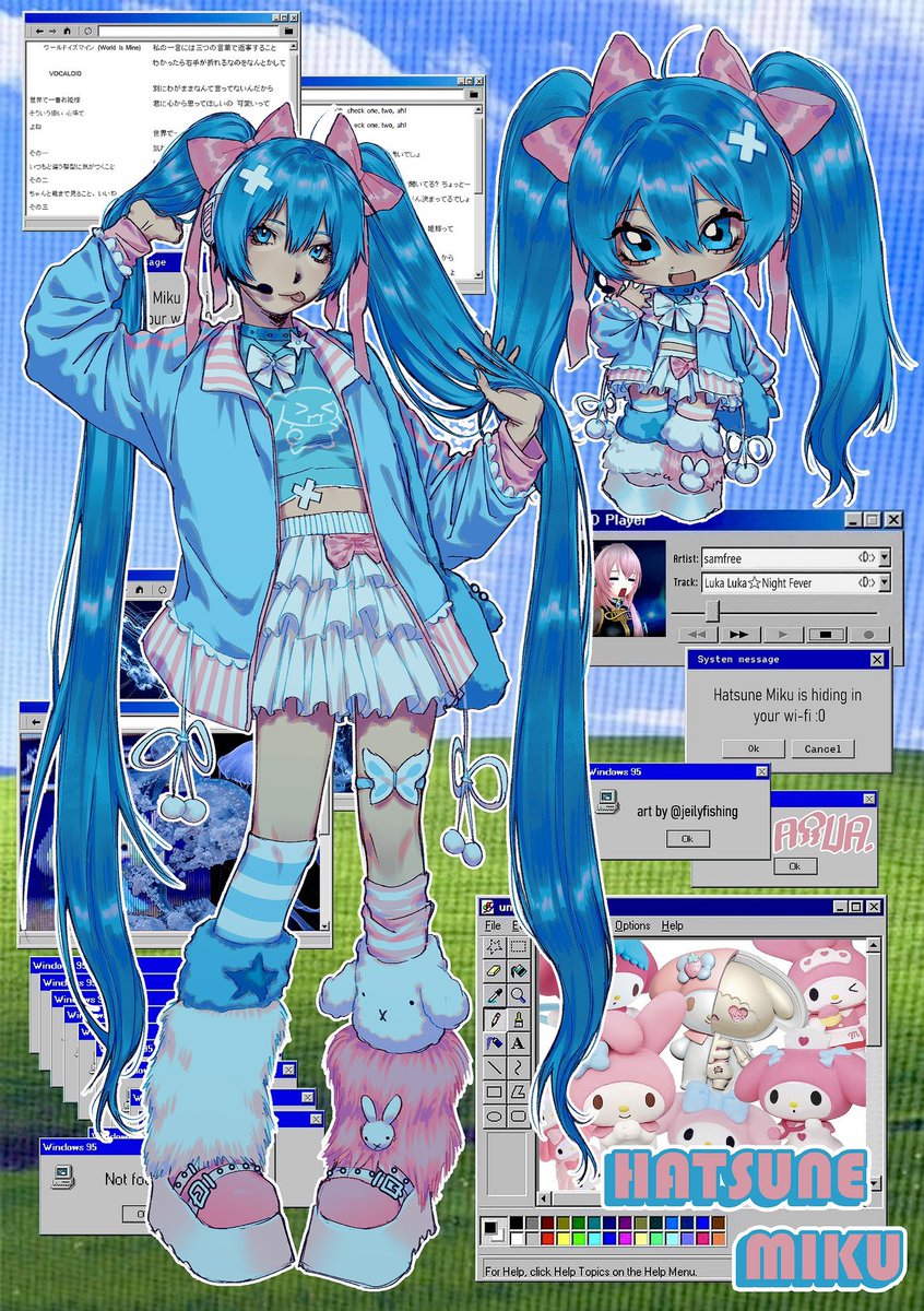 [repost] best #miku illust ive ever did for #mikuday‧₊˚♪ 𝄞₊˚⊹