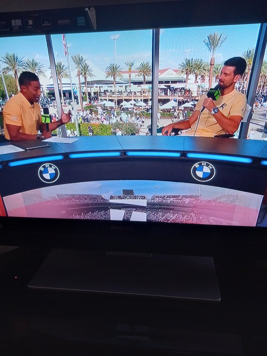 Love it. Novak is chatting up his golf round with Alcaraz and Zverev. Sounds like Alcaraz is a great golfer too!