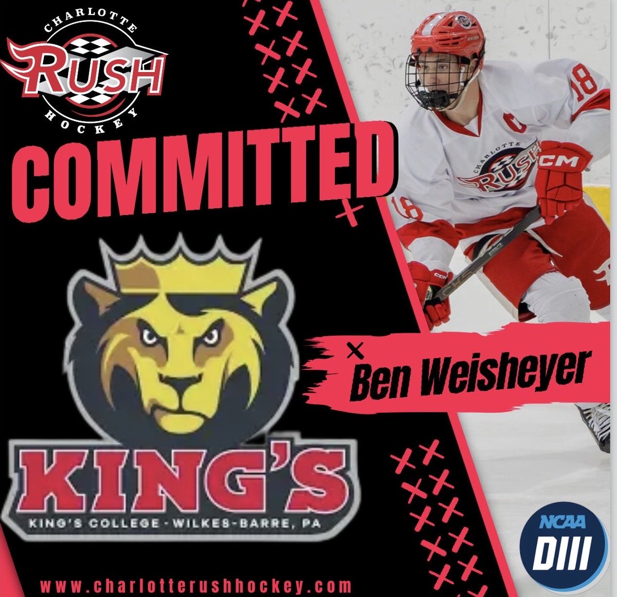 RushHockeyClub's tweet image. 🚨Commitment Alert🚨 We are proud to announce that Ben Weisheyer has committed to @KingsMIH for the fall of 26'!! @USPHL @NCDCJrHockey #AnotherOne #Development #Advancement